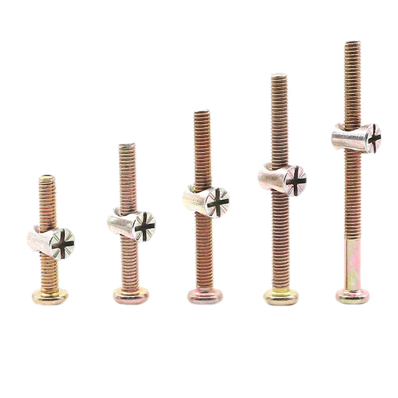 Болты для детской кроватки с цилиндрическими гайками набор в ассортименте