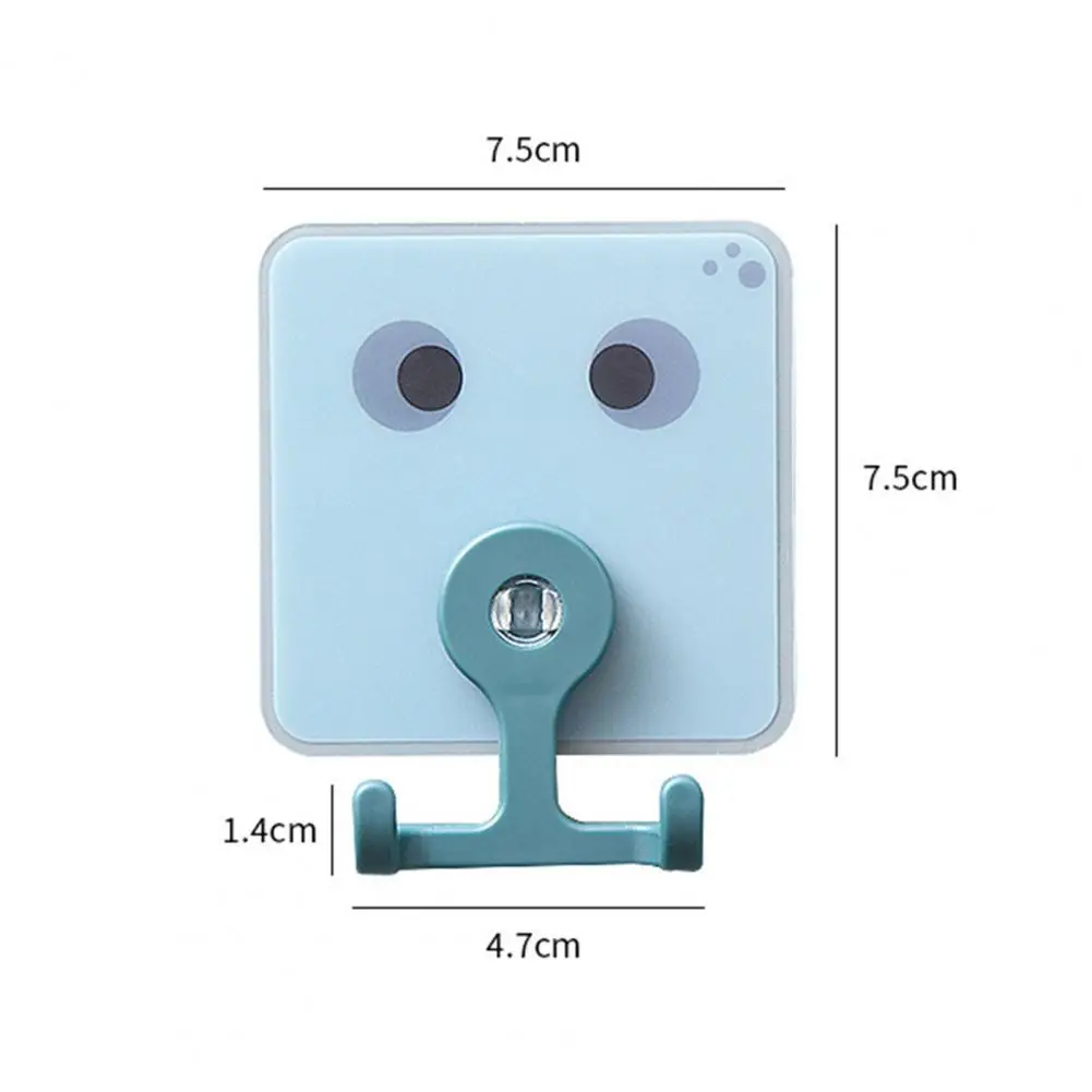 

2Pcs Rotatable Octopus Plastic Hook Two Head Punch Free Cartoon Adhesive Hanger Hanging Hook For Kitchen Bathroom Office