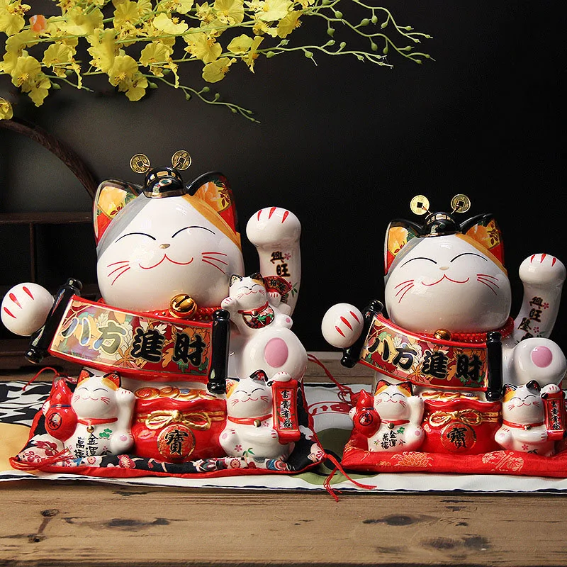 Большая копилка в японском стиле на удачу керамическая Креативные аксессуары