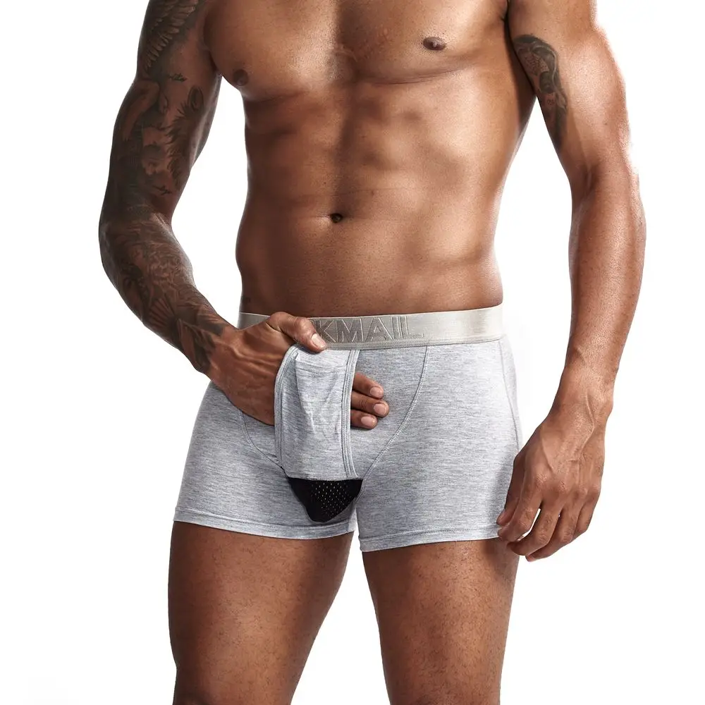 JOCKMAIL модал Мужское нижнее белье боксершортики сетка Мошонка уход капсула функция молодежное здоровье сеульская выпуклая разделительная пестрые трусы