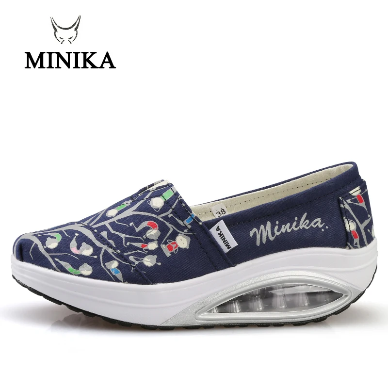 Г., обувь для танцев Minika дышащие женские кроссовки на танкетке, Chaussure Femme, спортивная женская обувь на платформе, zapatos mujer