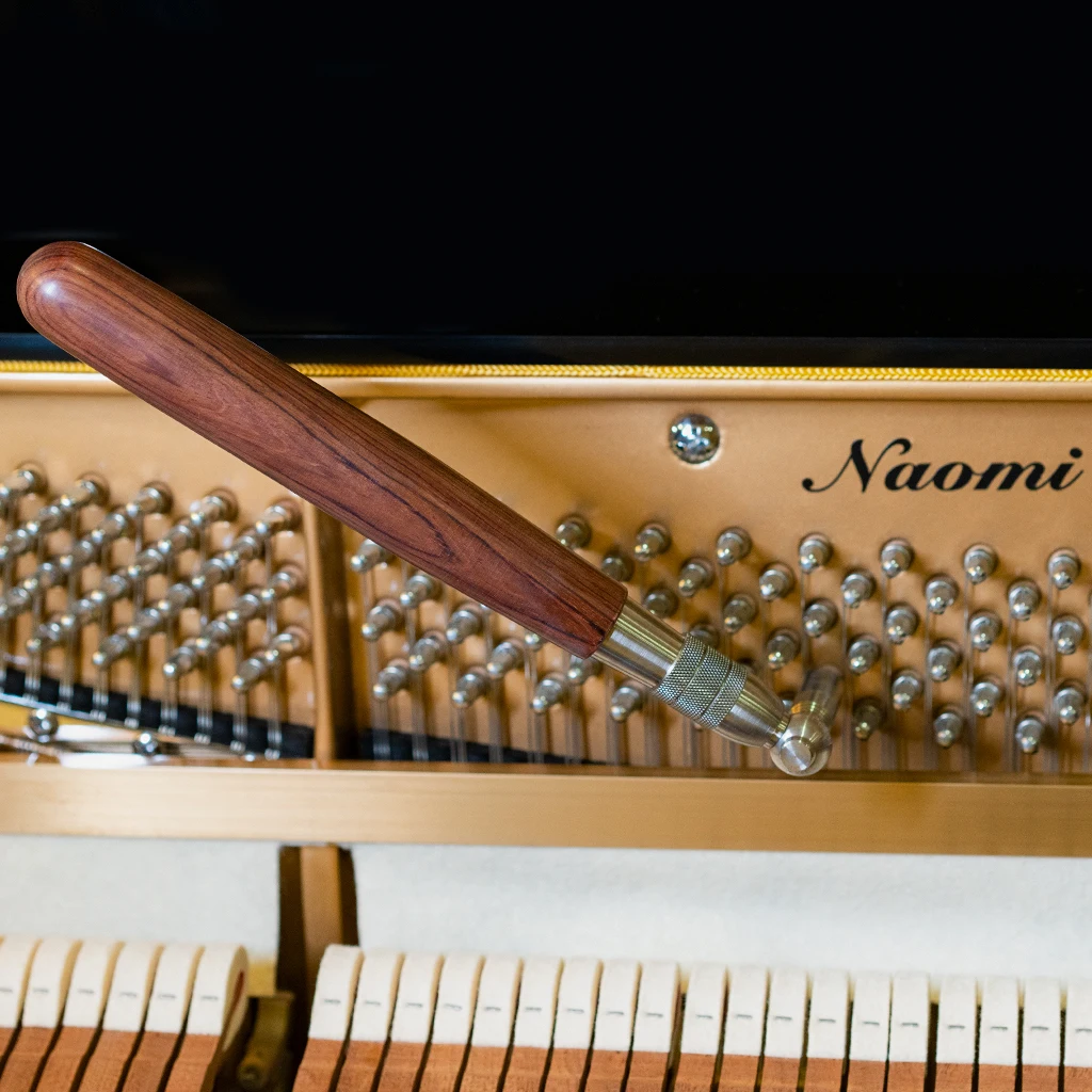 Piano Tuning Wrench Maple/Rosewood/Sandalwood Handle Square Shape Tip Stainless Steel Hammer Star-shaped Tip Spanner Tool