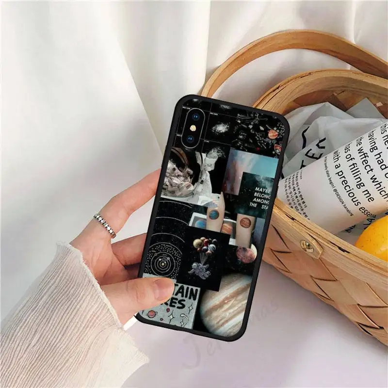 

Starry space planet art high quality Phone Case for iPhone 11 12 pro XS MAX 8 7 6 6S Plus X 5S SE 2020 XR