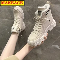winter 2021 womens warm boots fashion fall womens single shoes high top shoes all womens boots instagram red shoes women shoe