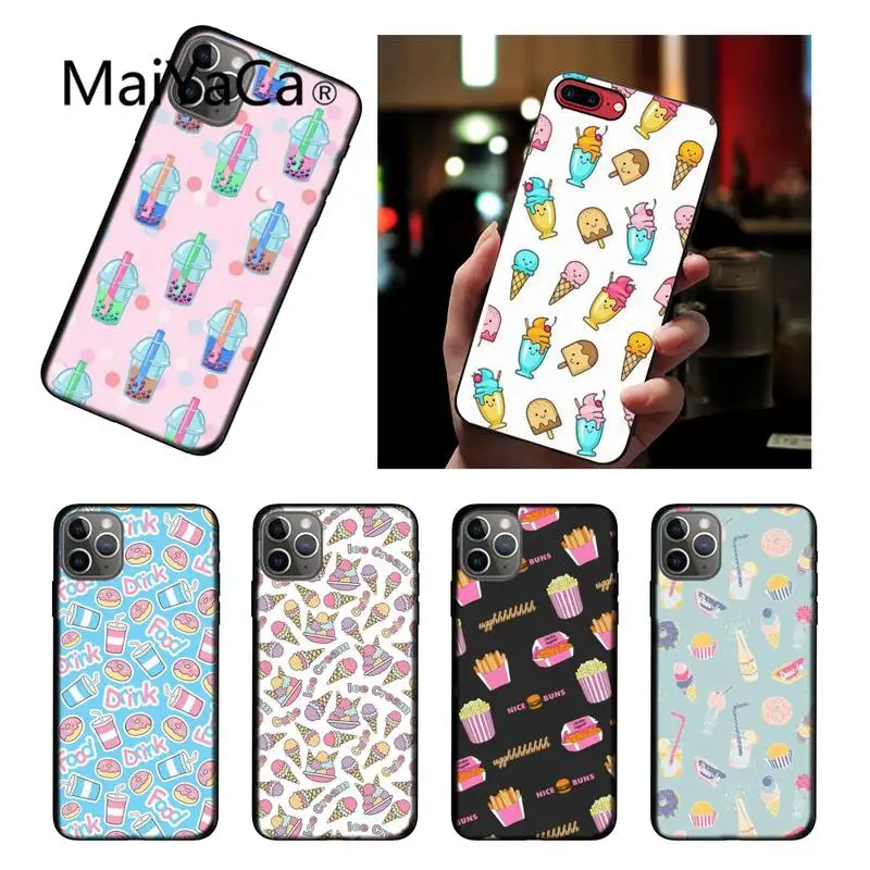 MaiYaCa чехол для телефона с изображением пищевых напитков iPhone 12 8 7 6 6S Plus X XS MAX 5 5S SE XR 11