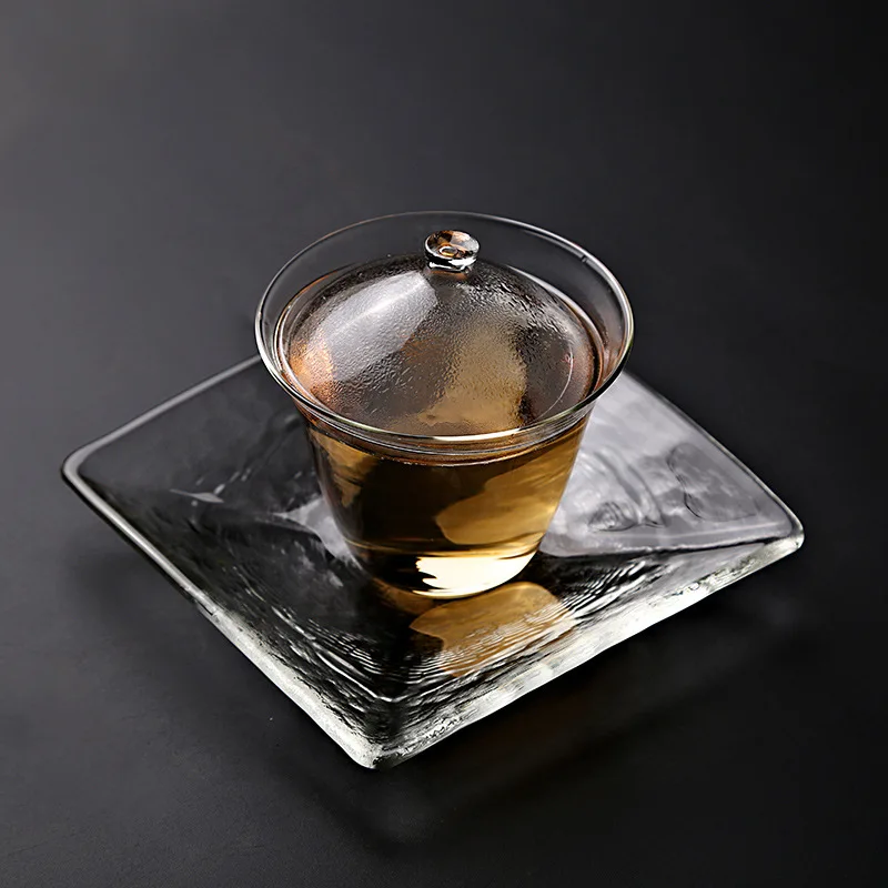 Утолщенная стеклянная чаша большая ручная с тремя чашками чашка для чая кунг-фу |