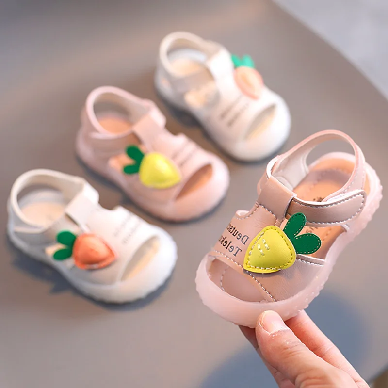 

2021 Cute Toddler Girl Sandals Baby Summer Princess Shoes Kids Designer Shoes Fashion Flat Sandals Sandalias Goma Zapatos Bebe