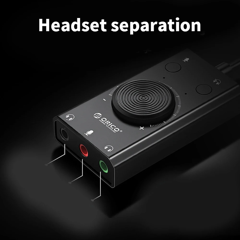 Внешняя звуковая карта USB стереомикрофон динамик наушники аудиоразъем 3 5 мм