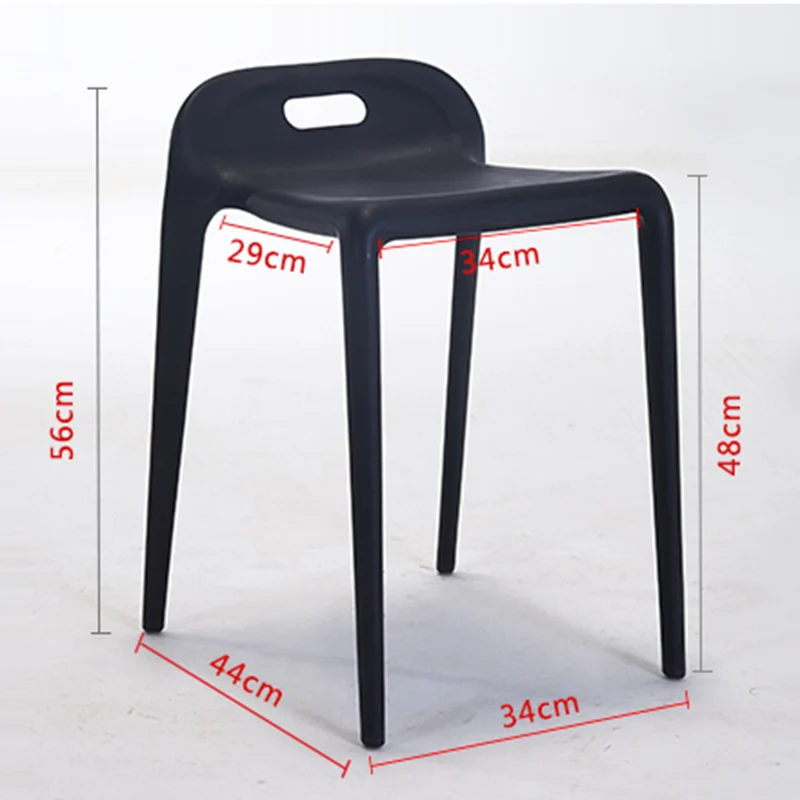 Скандинавский минимализм пластиковый стул обеденный современный ресторан