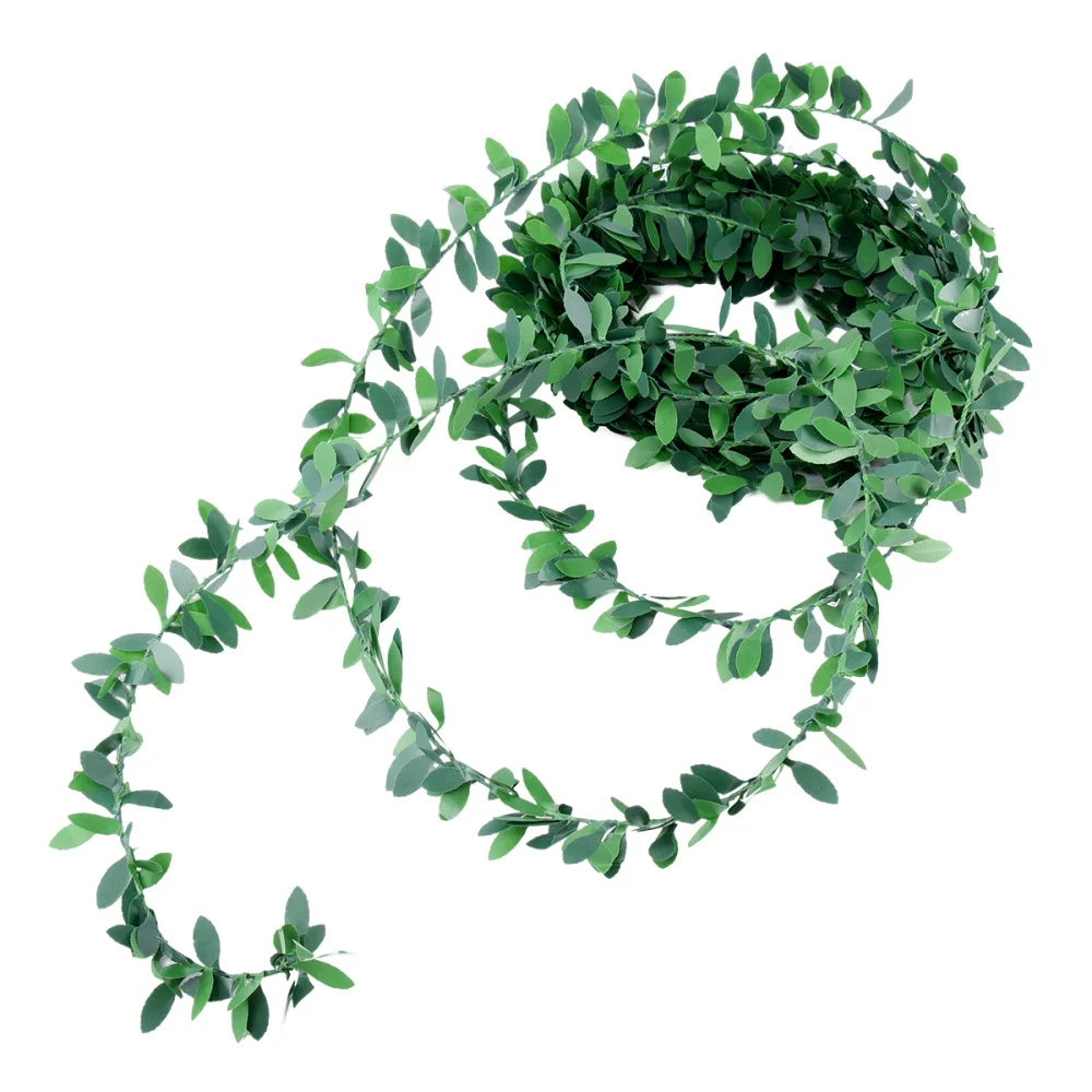

7.5m Artificial Garland Foliage Green Leaves Simulated Vine for Wedding Party Ceremony DIY Headbands