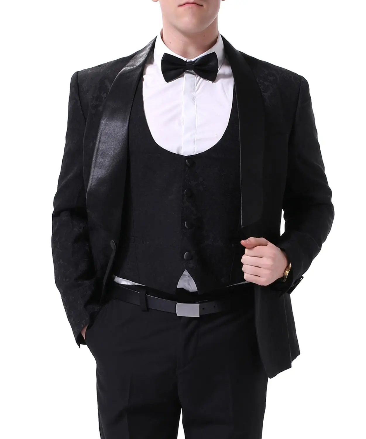 YUNCLOS мужской костюм из 3 предметов приталенный Роскошный Блейзер или свадебные