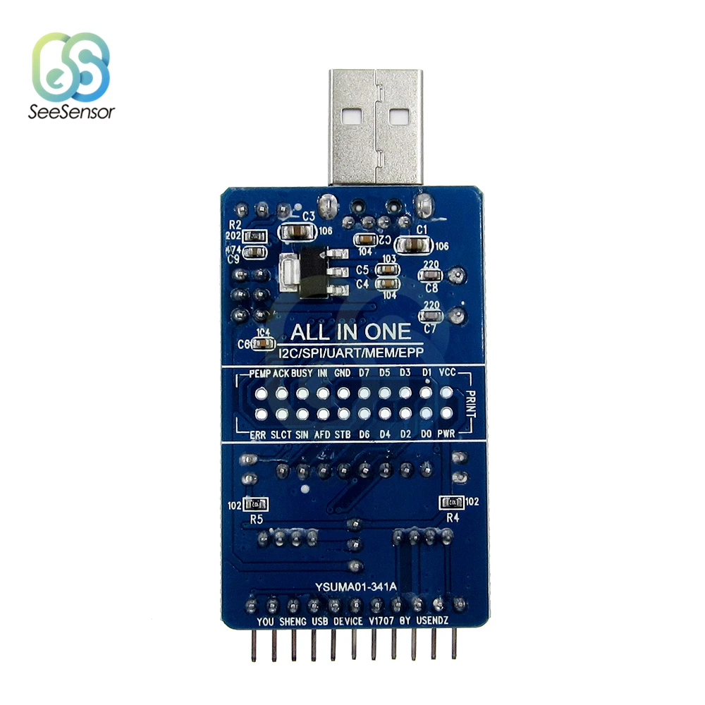 Преобразователь CH341A USB в SPI I2C IIC UART TTL ISP серийный для отладки RS232 RS485 3 В 5 |