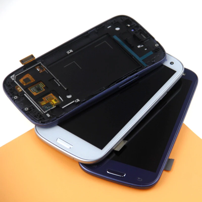 ЖК-экран S3 для SAMSUNG Galaxy i9300 сменный дигитайзер сенсорного экрана с рамкой |