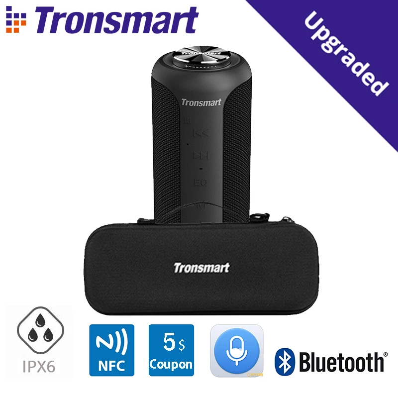 Tronsmart T6 плюс держатель серии Upgraded Bluetooth 5 0 Динамик 360 °) объемного звучания NFC