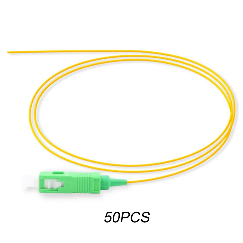 50 шт./пакет 1 5 SC/UPC оптический адаптер SC/APC SM ММ OM2/OM3/OM4 0 9 мм плотным буфером LSZH