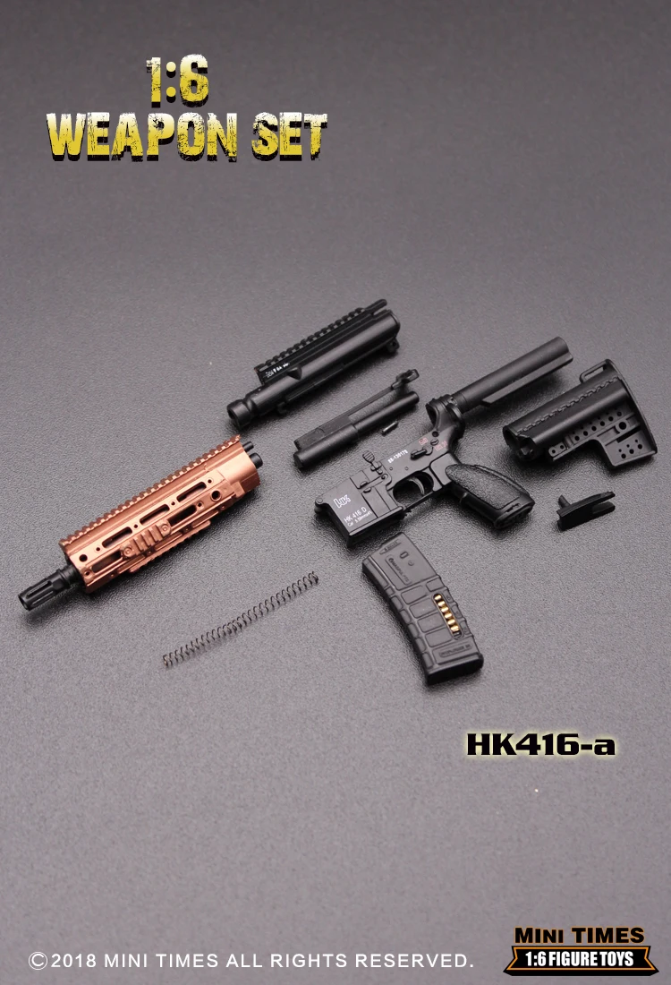 1/6 весы мини-игрушки 1/6 HK416 серии M4 винтовка оружие Модель игрушки для 1" фигурки аксессуары коллекции игрушки
