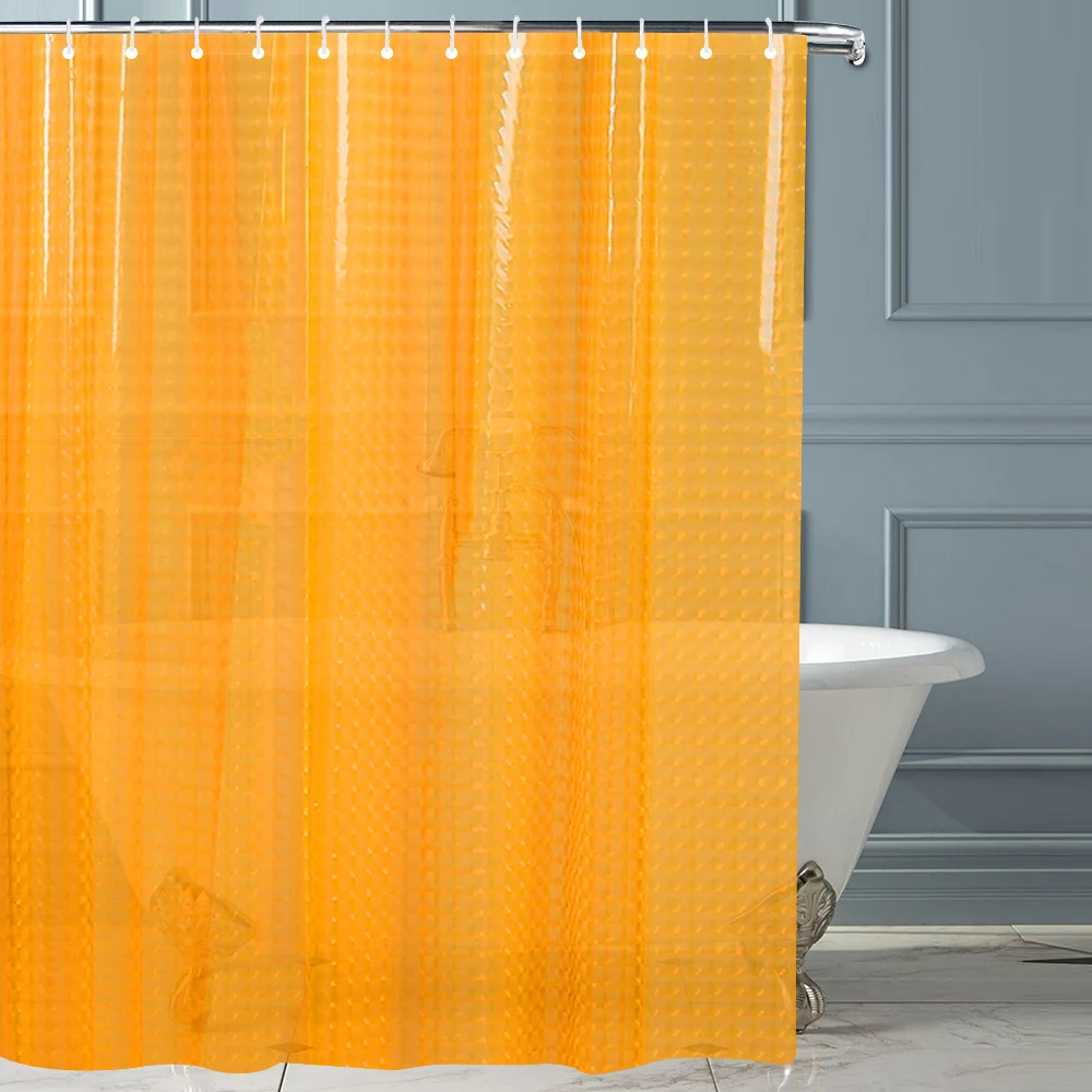 modern transparent waterproof 3d shower curtain bathing sheer for home decoration bathroom accessaries douchegordijn 12 hooks free global shipping