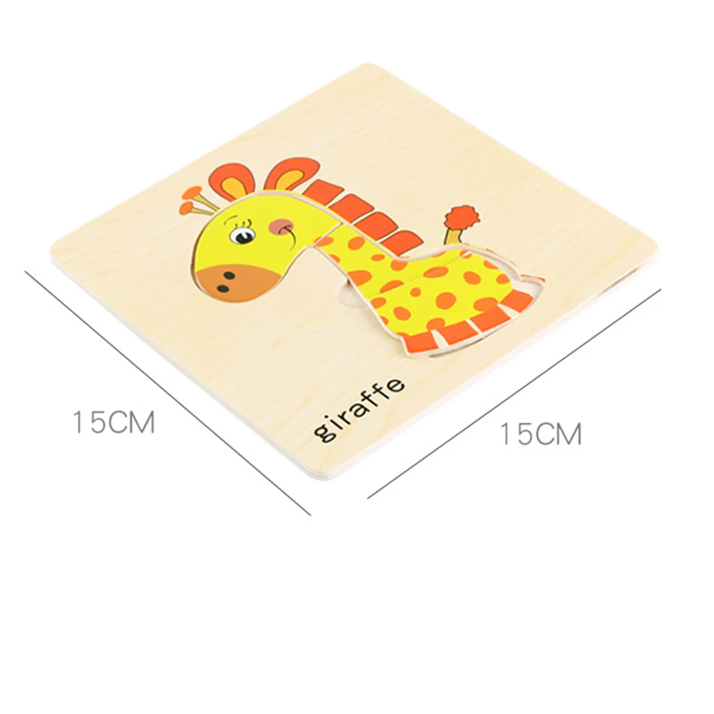 

8Pcs Wooden Cartoon Fruit Puzzle Jigsaw Puzzle Board Learning Baby Education Toy
