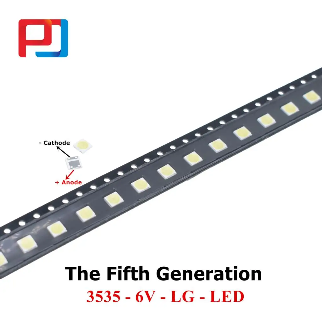 20 штук LG Innotek светодиодный Светодиодный Подсветка высокое Мощность 2 Вт 6В 3535