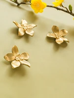 flower shape creative furniture handles for cabinets and drawers dresser door knobs pull hardware