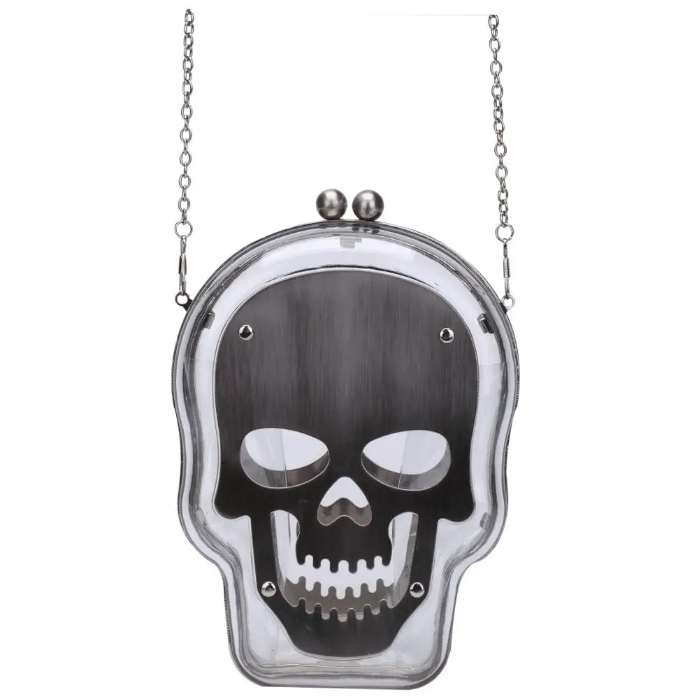 Женские сумки клатчи сумка через плечо форма черепа красивые дизайнерские