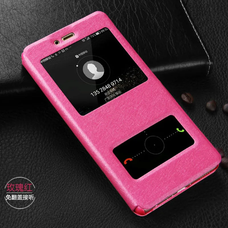 Rose Red Шелковый чехол с узором для huawei P8 P9 P10 P20 Lite P Smart Коврики 9 10 Флип кожаный чехол для Y3 ii Y5 iii Y6 Pro Y7 - Цвет: Rose Red