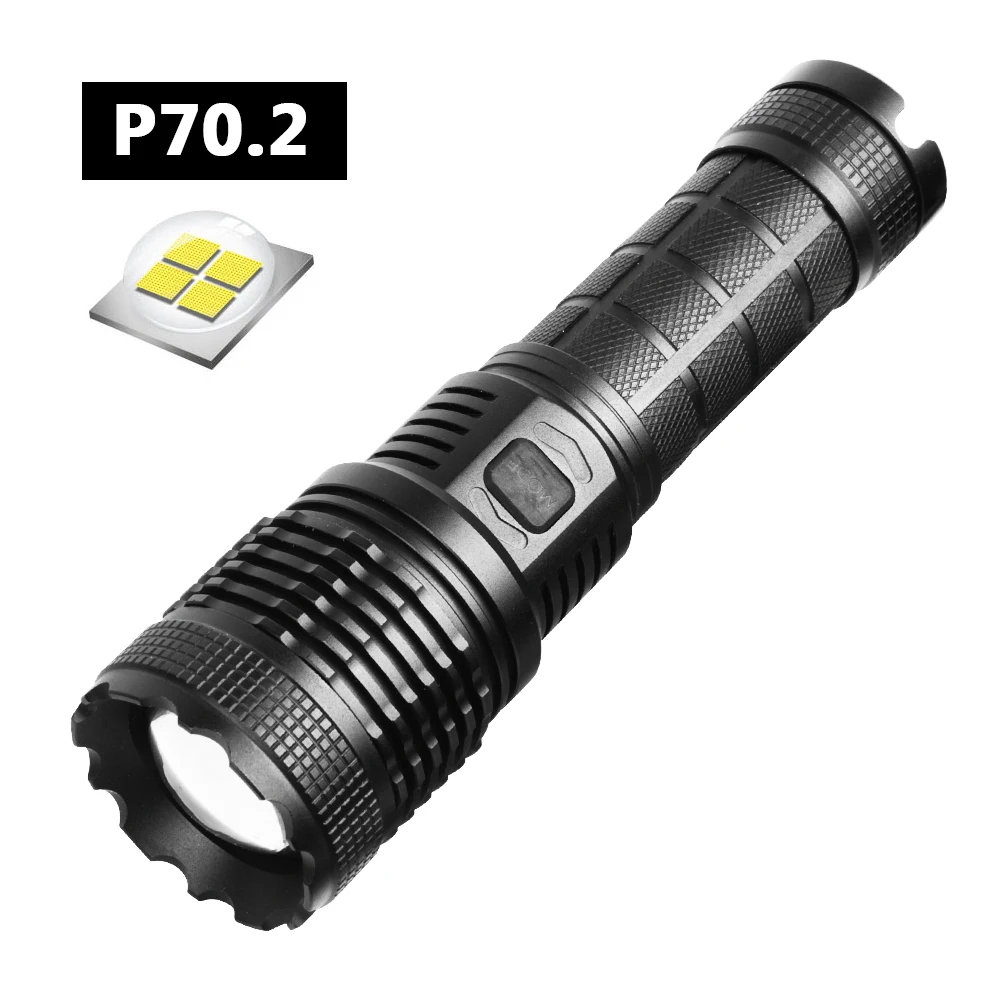 Светодиодный фонарик Anjoet XHP70.2 самый мощный 18650 26650 USB фонарь охотничий