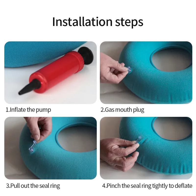 Новая поддерживающая надувная круглая подушка для кресла в форме пончика