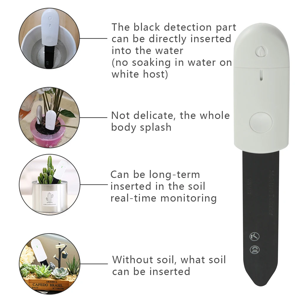 Multiple Types Soil Moisture Meter Indoor Watering Alarm Plant Water Tester Hygrometer Sensor Gardening Tool | Инструменты
