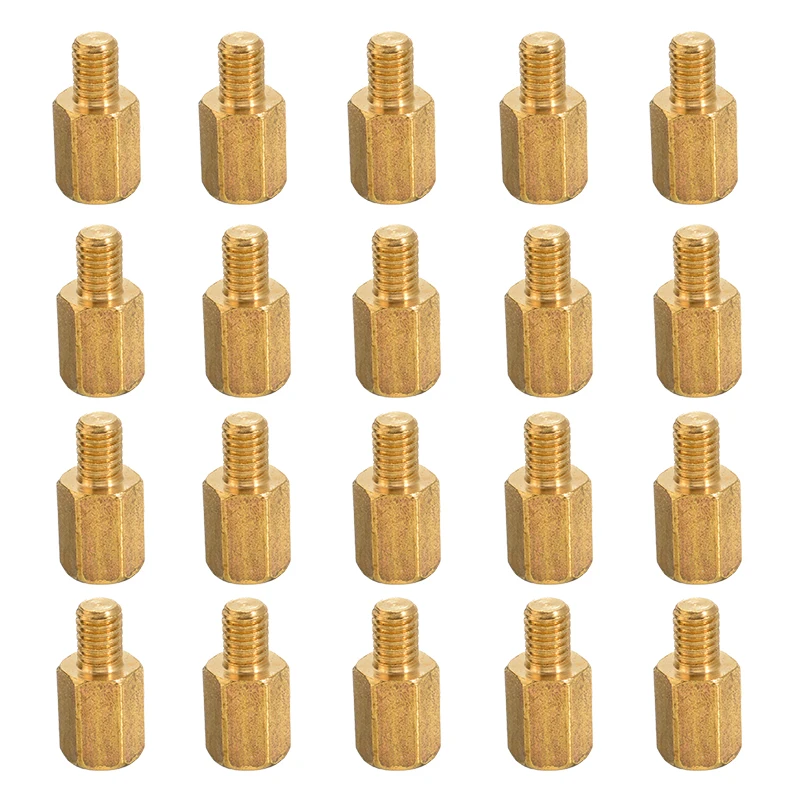 Mayitr 20 шт. M3 6 + 4 мм O4L0 PC PCB Материнская плата латунь противостояние шестиугольная