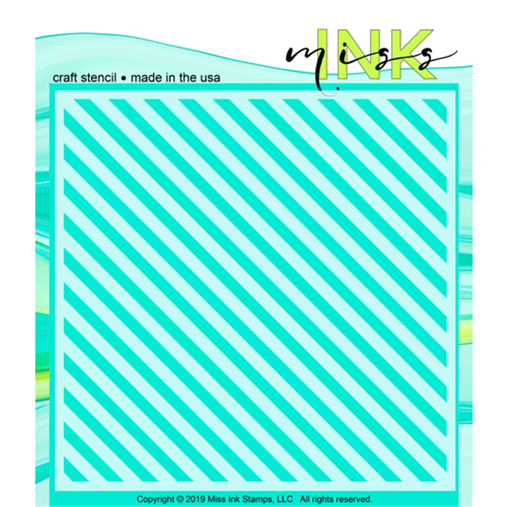 

2021 Arrival New Onal Stripes Metal Cutting Stencil Diary Scrapbooking Easter Craft Engraving Making Stencil Top Selling
