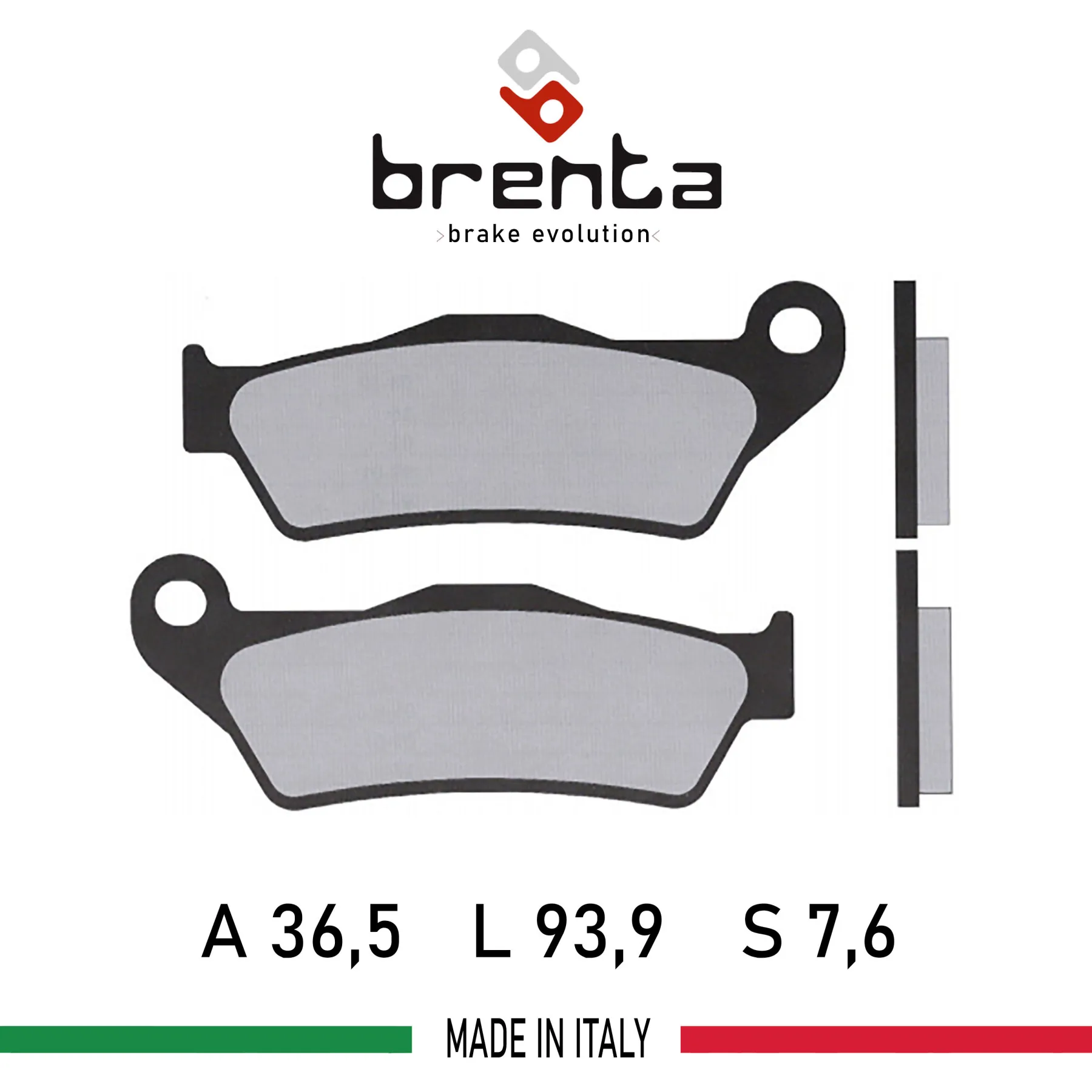 

Brenta for KTM SC/EGS 400/620/ Adventure/Supermoto 790/950/1090/1190/1290 FT3027-FA181 Motorcycle Brake Disk Pad Organic (Front)