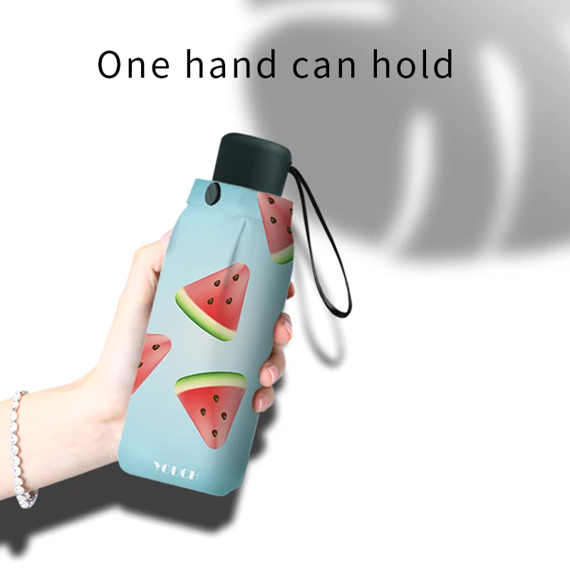 For Girl And Woman Mini Pocket Umbrella UV Protection Five-Folding Flower Design Windproof Parasol | Дом и сад