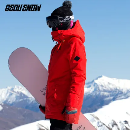 Gsou зимняя женская лыжная куртка для сноуборда уличная спортивная одежда катания