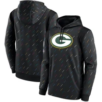 green bay mens clothing packers sweatshirt crucial catch therma american football pullover casual quality hoodie charcoal s 3xl