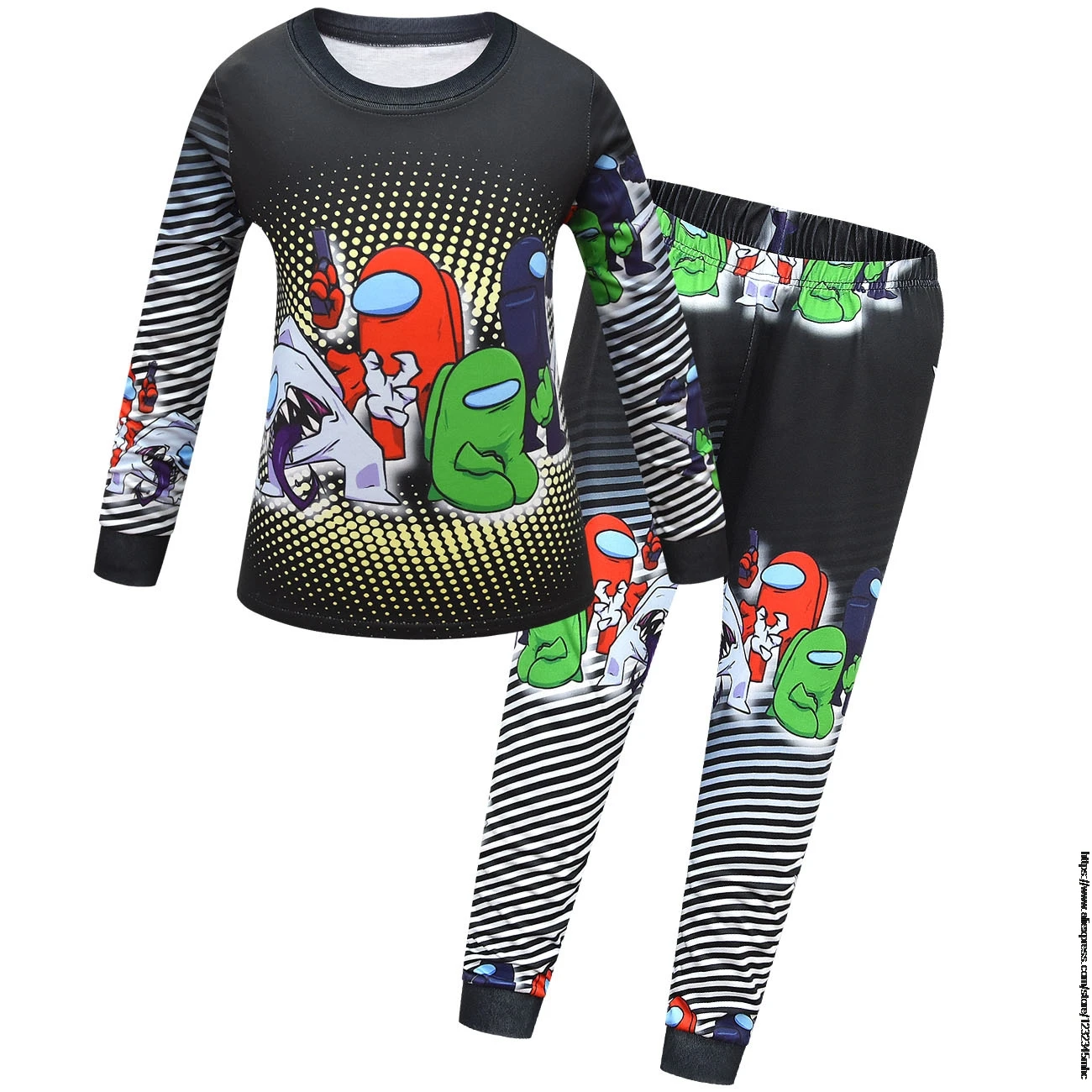 Новинка осенне зимние пижамные комплекты с длинным рукавом для девочек Игра