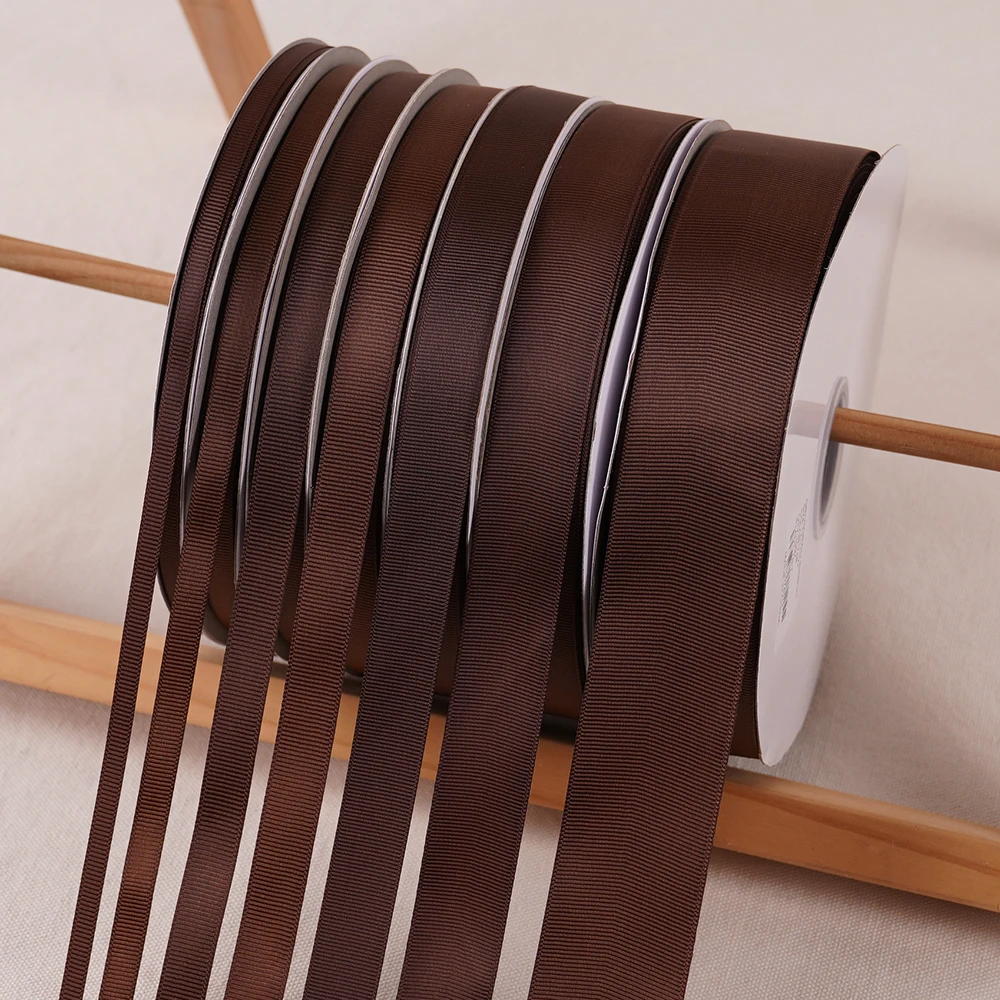 Темно коричневая корсажная лента 100 ярдов/91 метров материал для банта сделай