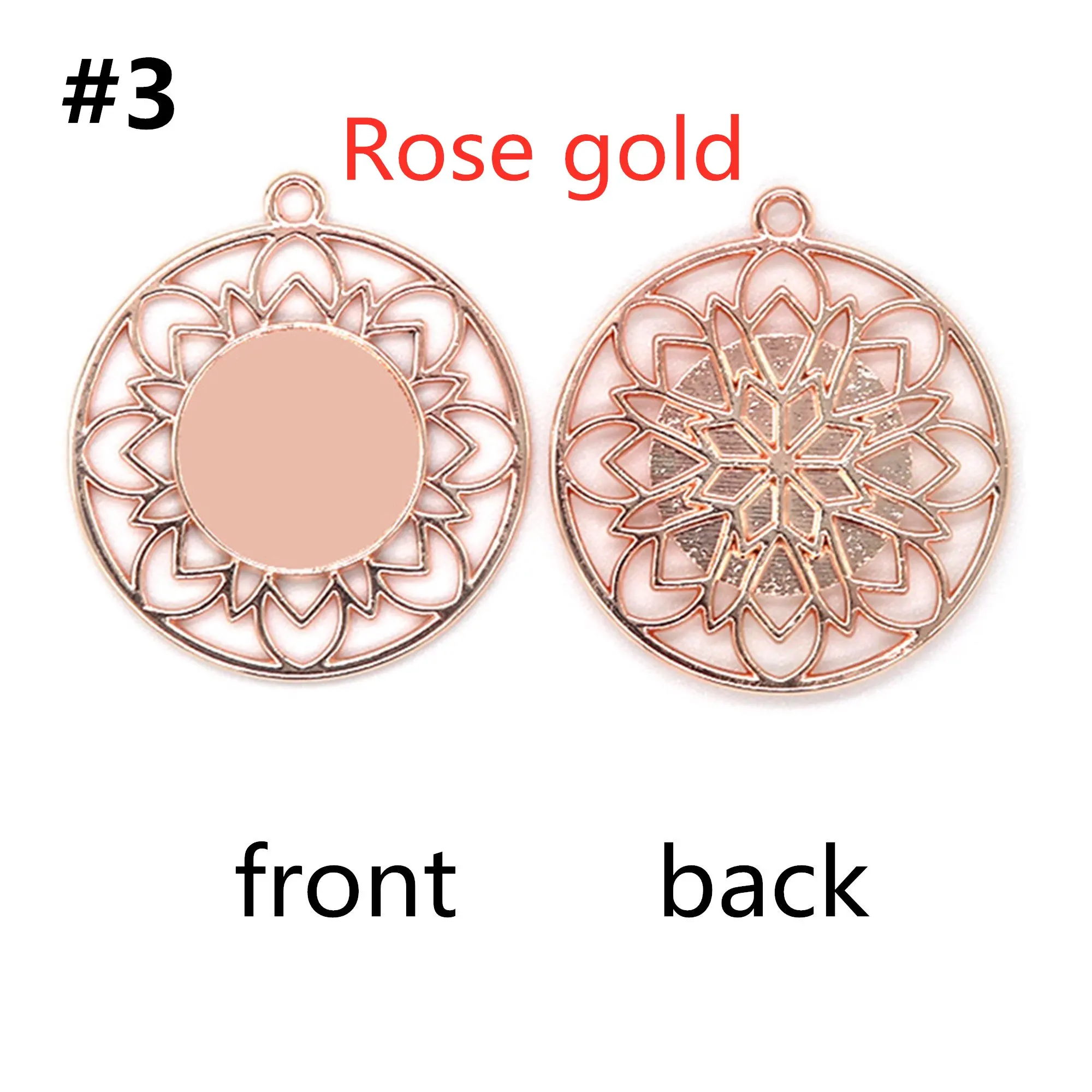 10pcs/lot 14mm single-sided alloy base time gemstone jewelry making necklace earrings key ring pendant DIY accessories | Украшения и