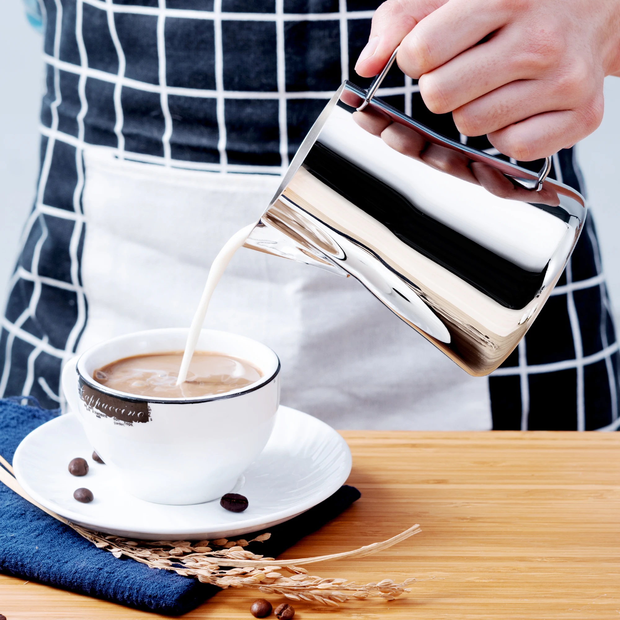 Кувшин для взбивания молока из нержавеющей стали 20 унций 600 мл профессиональный