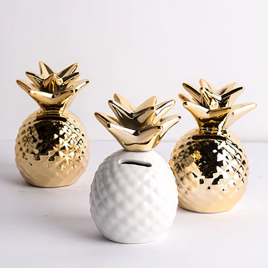 Творческий Ананас Копилка Сейф Детская Банк сбережений денег коробка для сбора