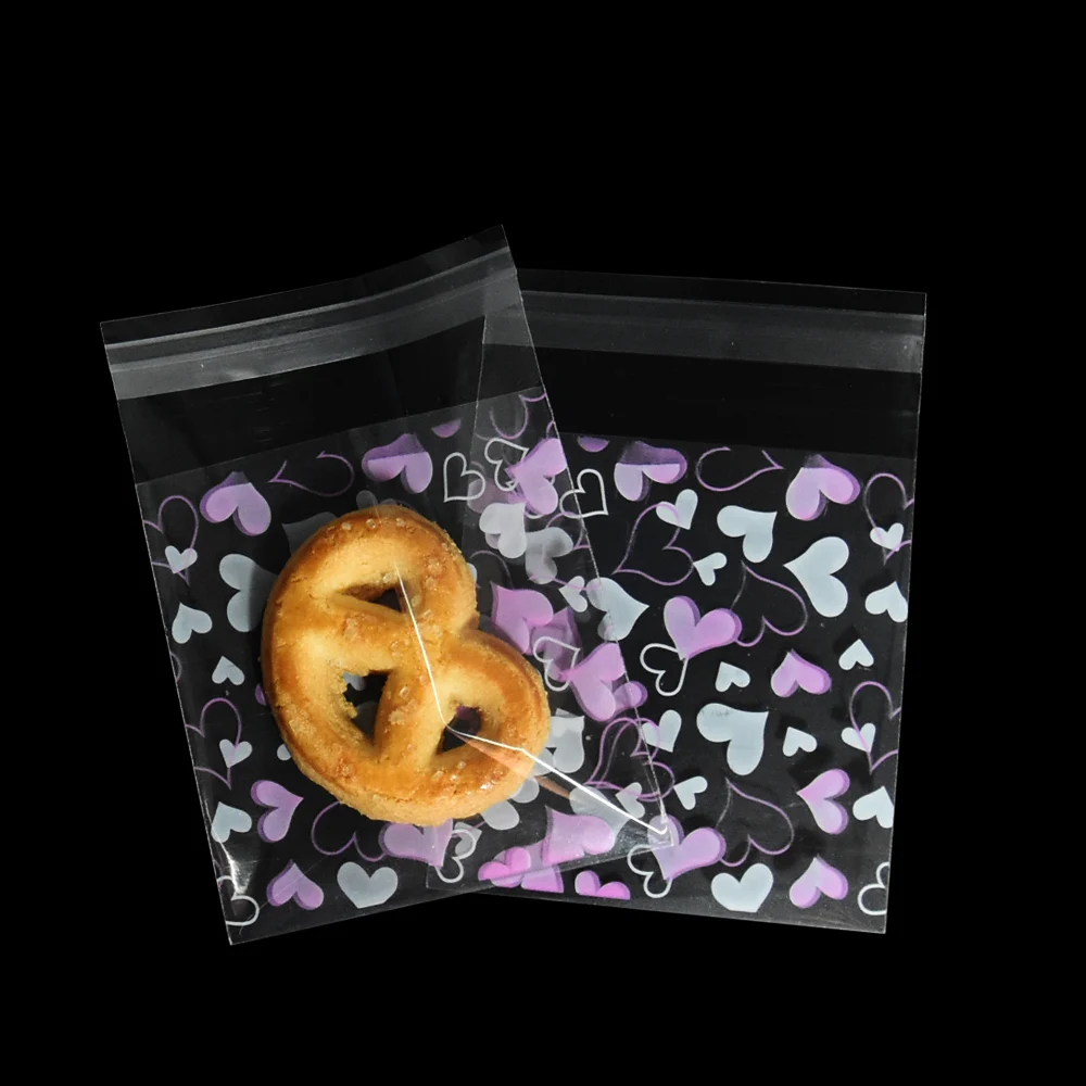 

500 шт., прозрачный пластиковые пакеты для упаковки для печенья, 7 х10 см, самоклеящийся Подарочный пакет, пластиковая упаковка для печенья, тов...