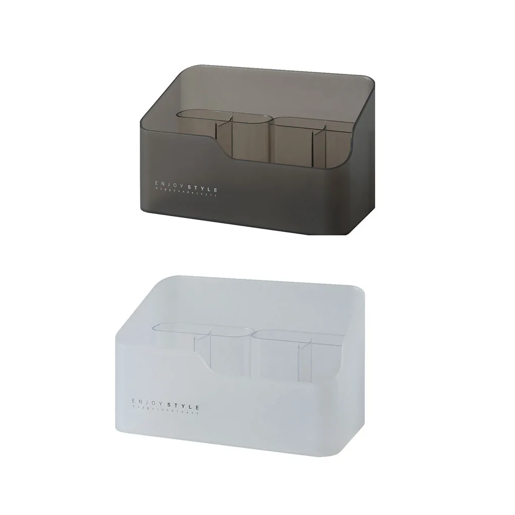 

Коробка для хранения косметики, кистей, ручек, ювелирных изделий, пластиковый моющийся Органайзер с сеткой для косметики, держатель для ван...