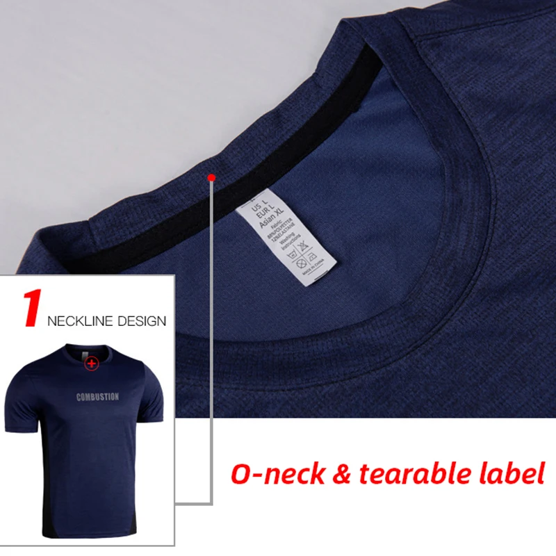 Быстросохнущие летние сетчатые свободные футболки для бега мужская спортивная