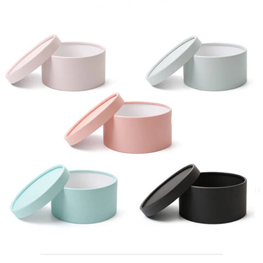 1X круглая картонная коробка для цветов с крышкой розы День Святого Валентина