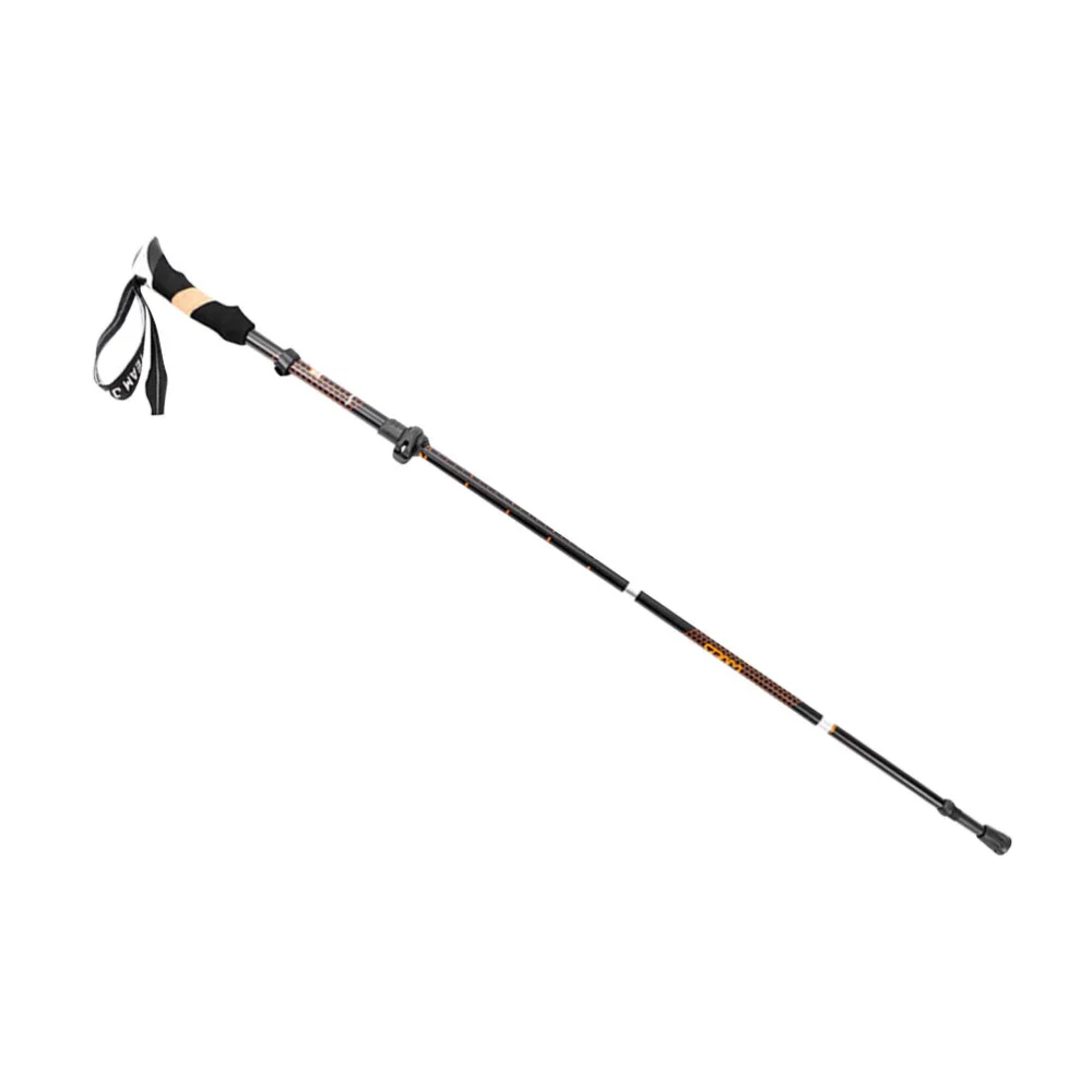 

Foldable 4 Section Telescopic Trekking Pole Walking Cane Aluminium Alloy Anti-slip Adjustable Walking Stick for Hiking Clamping