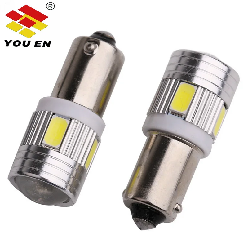 YOUEN BA9S 6SMD 5630 LED Canbus лампы без ошибок t4w Автомобильные светодиодные интерьерные