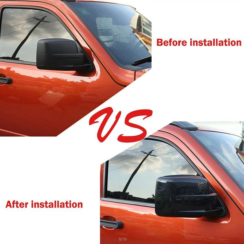 Car Side Rearview Mirror Cover Trim ABS for Dodge Nitro Jeep Liberty 2007 2008 2009 2010 2011 2012 | Автомобили и мотоциклы