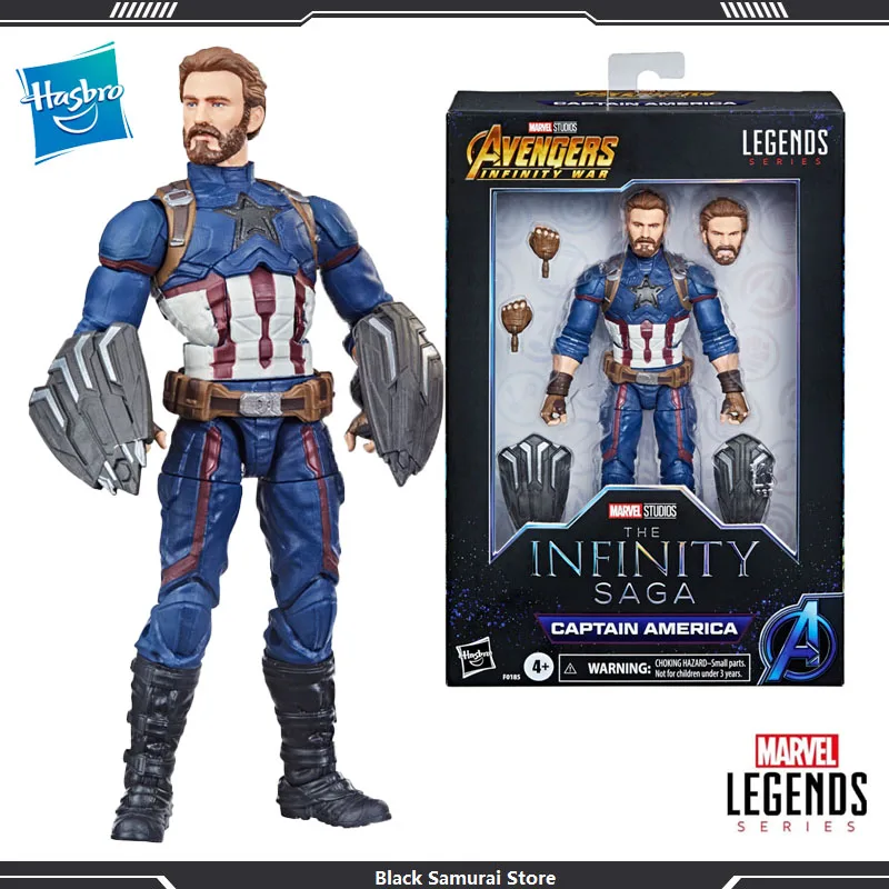 

Фигурки героев мультфильма «Легенды Marvel» Hasbro, Капитан Америка, 6 дюймов, коллекционные фигурки, подарок на Хэллоуин, игрушки