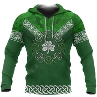 irish celtic cross shamrock 3d printed hoodies fashion pullover men for women sweatshirts sweater cosplay costumes 03