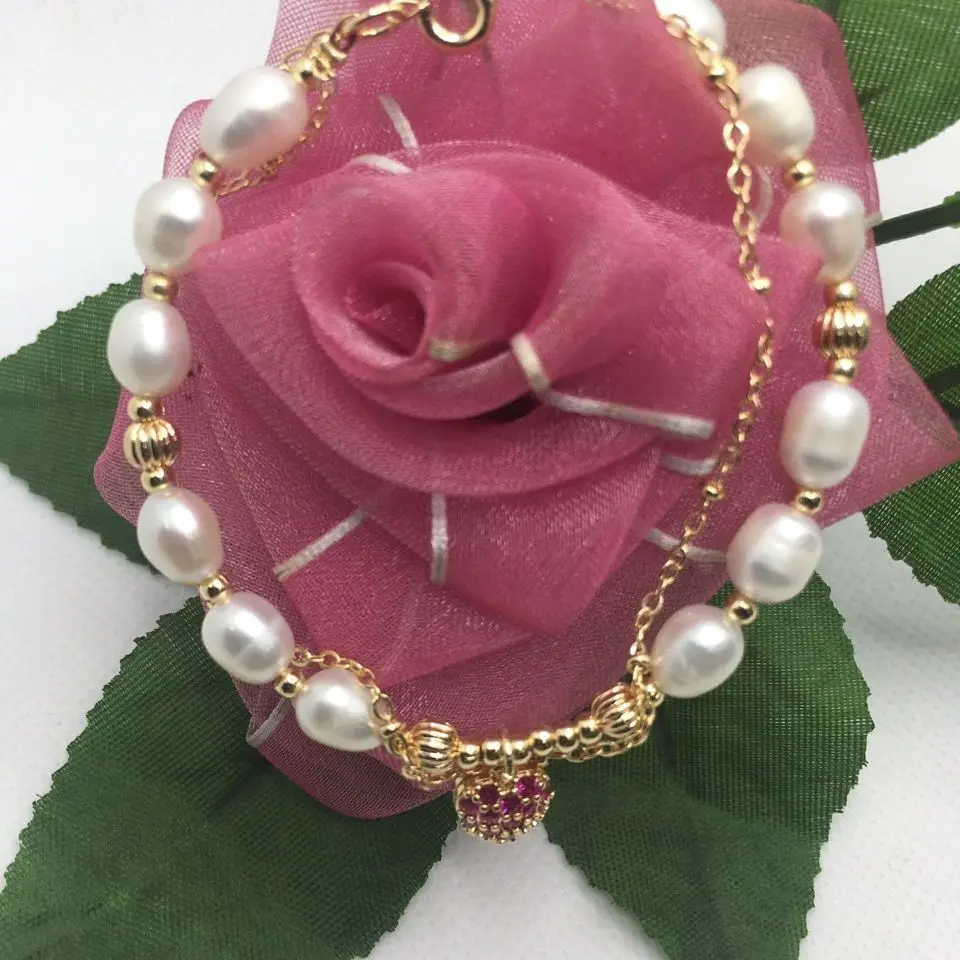 

New natural pearl bracelet ladies Korean temperament fashion pearl bracelet holiday gifts